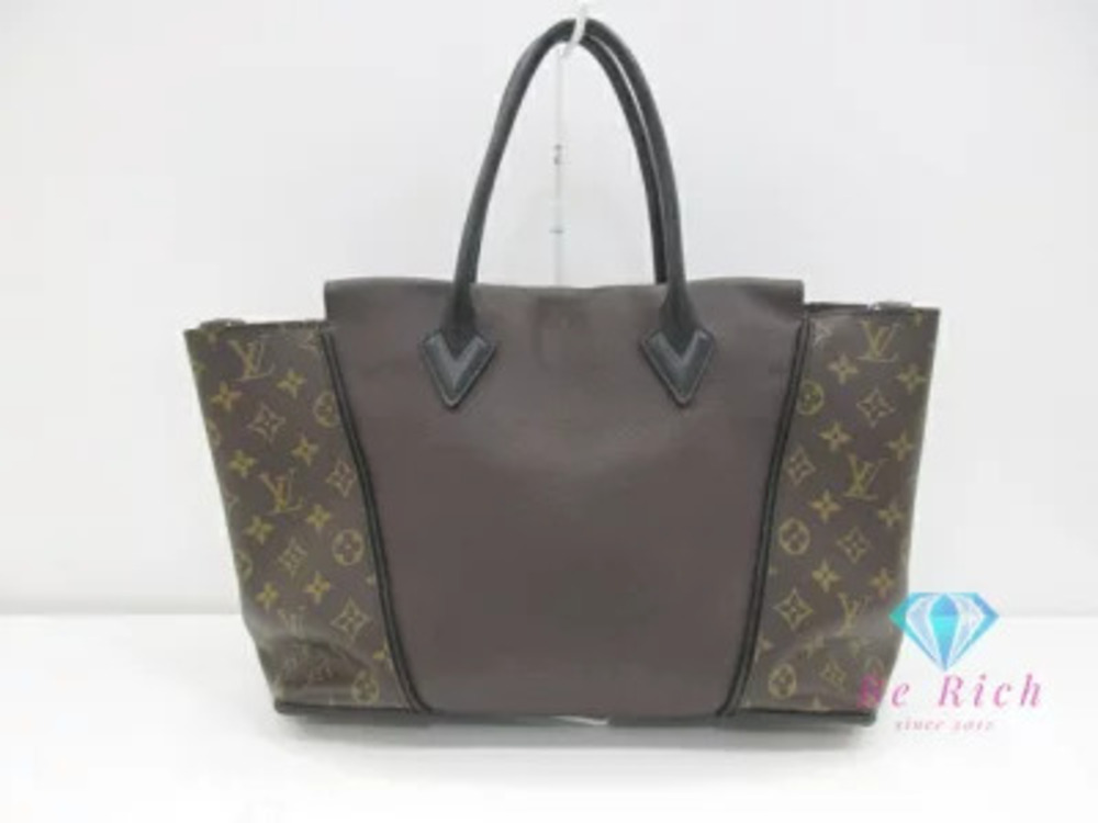 Louis Vuitton Monogram Tote Chocolate Brown Cuir Orfevre Leather LV Bag Handbag